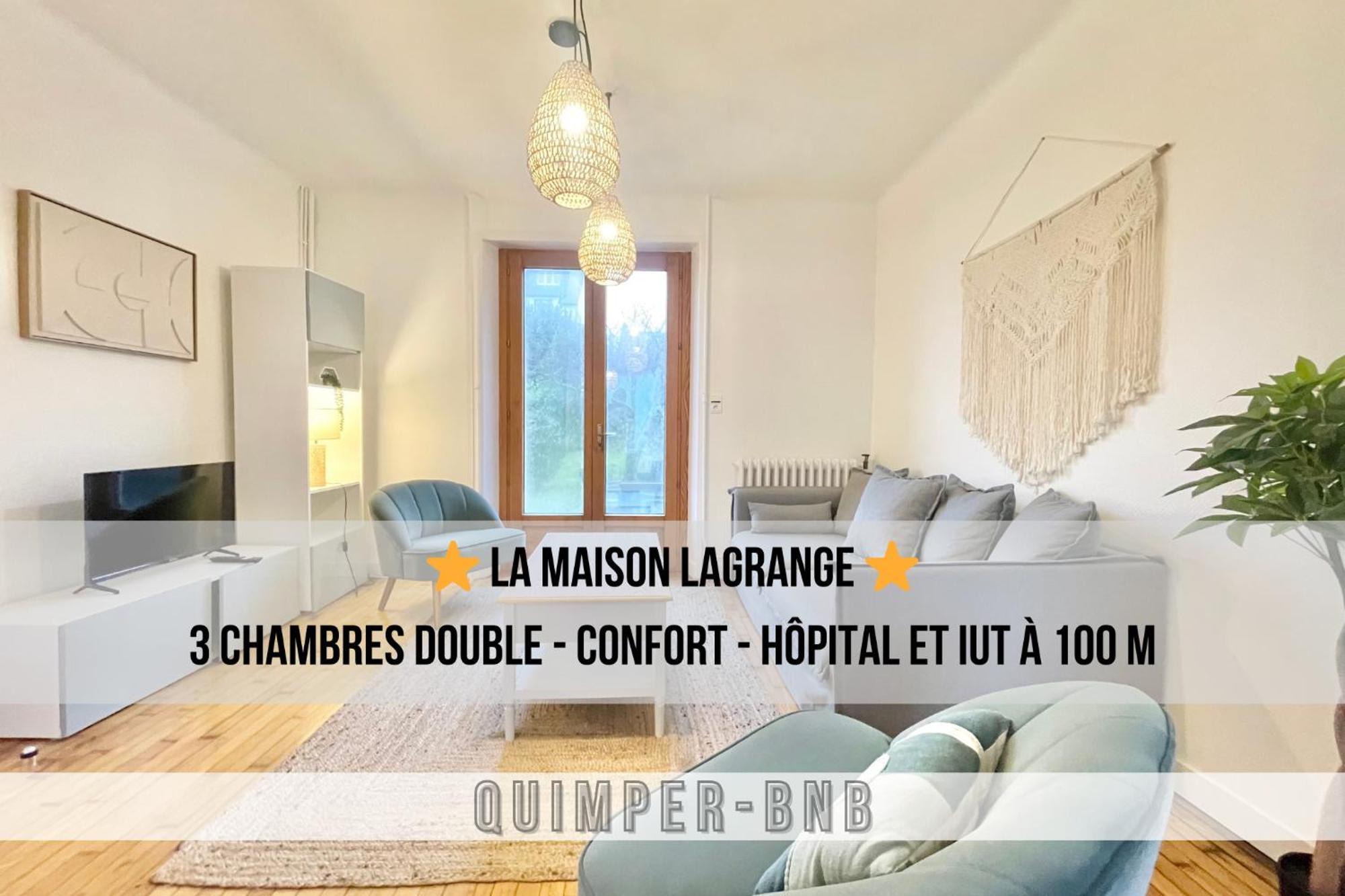 Maison Lagrange - 4 Chambres Quartier Iut Hopital Quimper Bagian luar foto