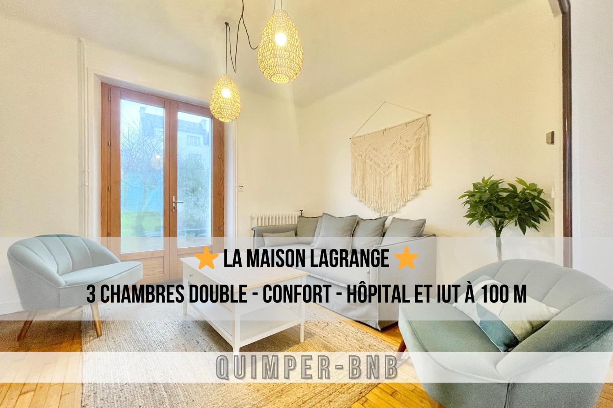 Maison Lagrange - 4 Chambres Quartier Iut Hopital Quimper Bagian luar foto