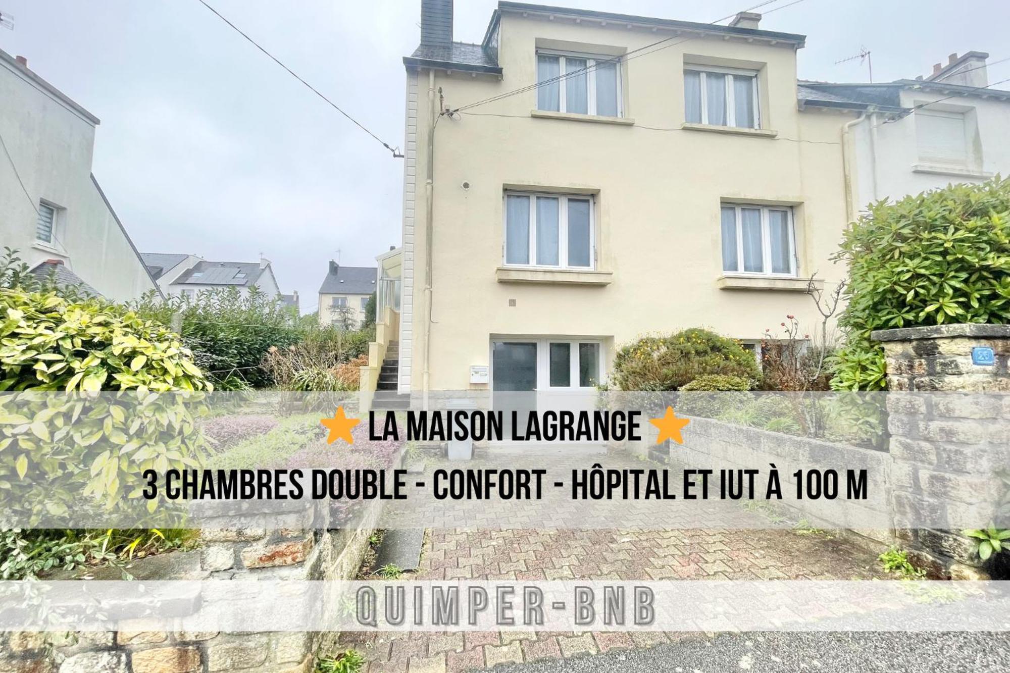Maison Lagrange - 4 Chambres Quartier Iut Hopital Quimper Bagian luar foto