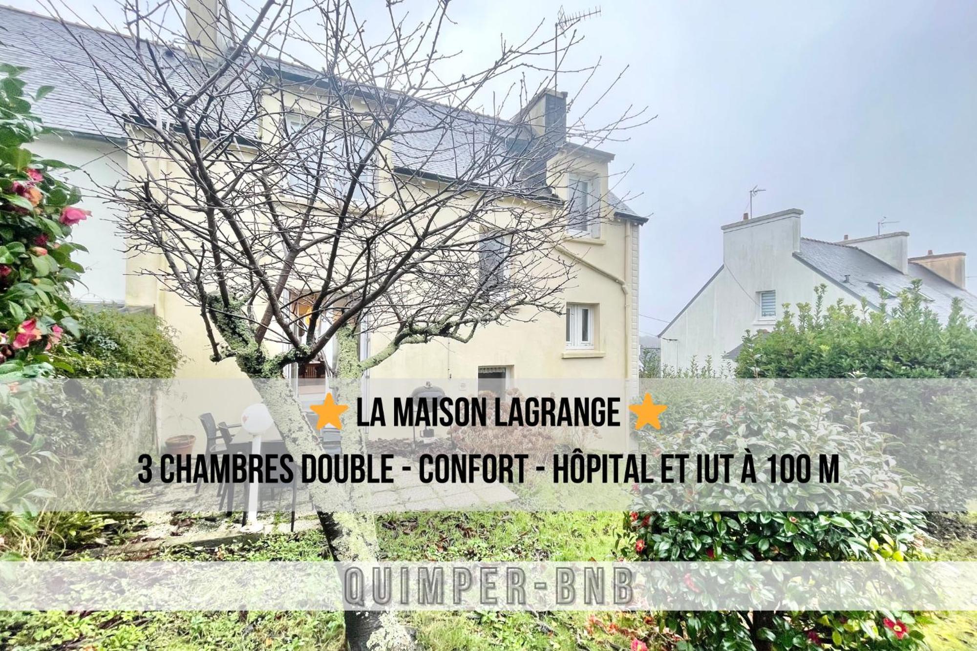 Maison Lagrange - 4 Chambres Quartier Iut Hopital Quimper Bagian luar foto
